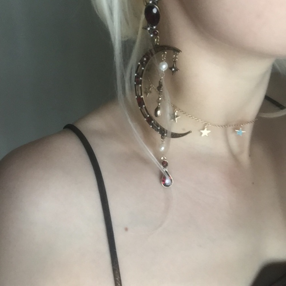 half moon earrings
